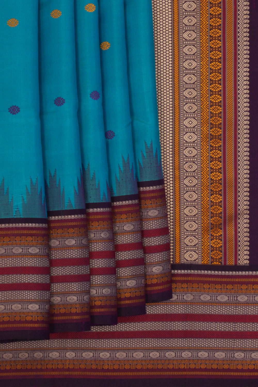 Image of Blue South Silk Saree